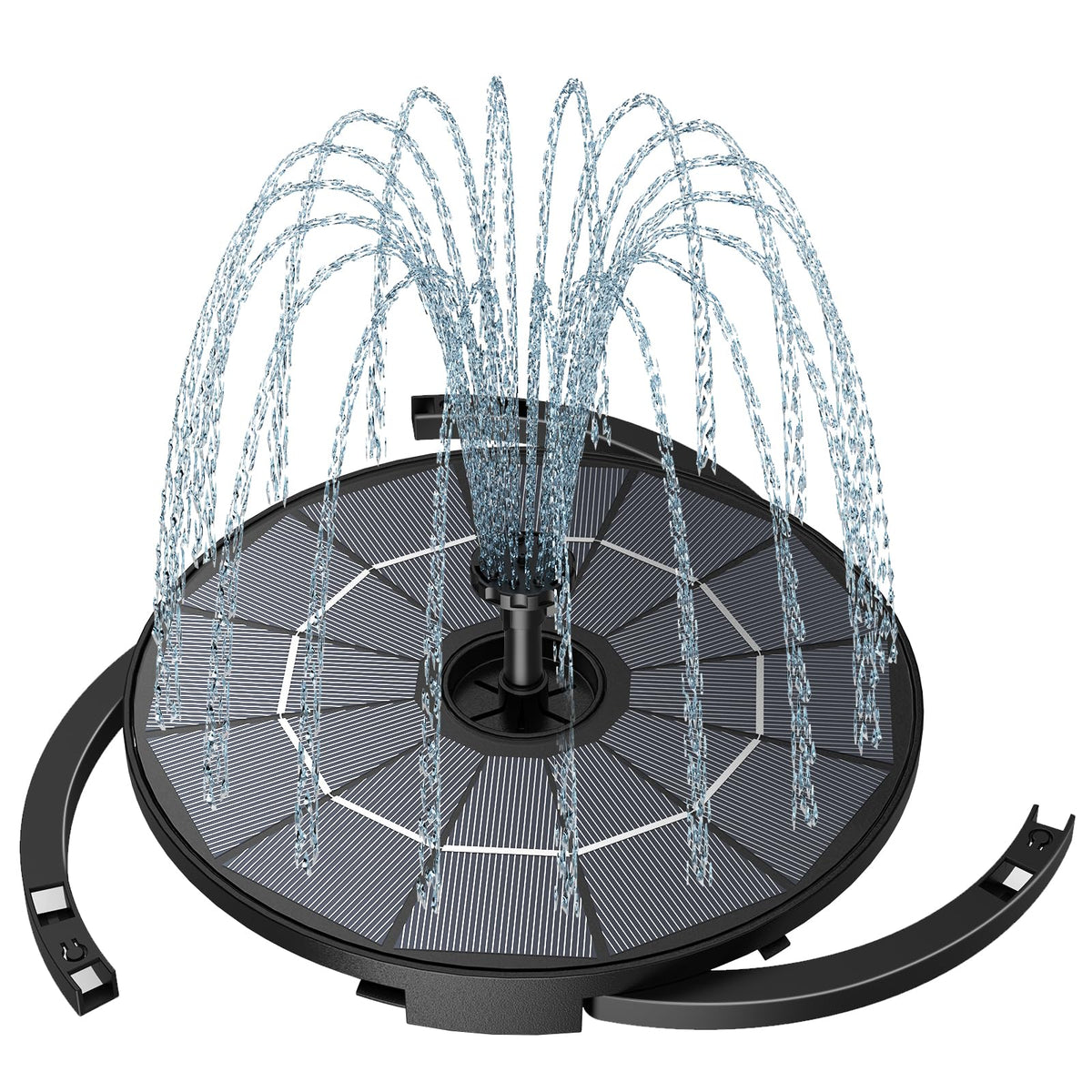 AISITIN DIY solar fountain pump assembly for flexible water feature setup