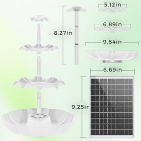 AISITIN durable outdoor solar water feature for year-round use.