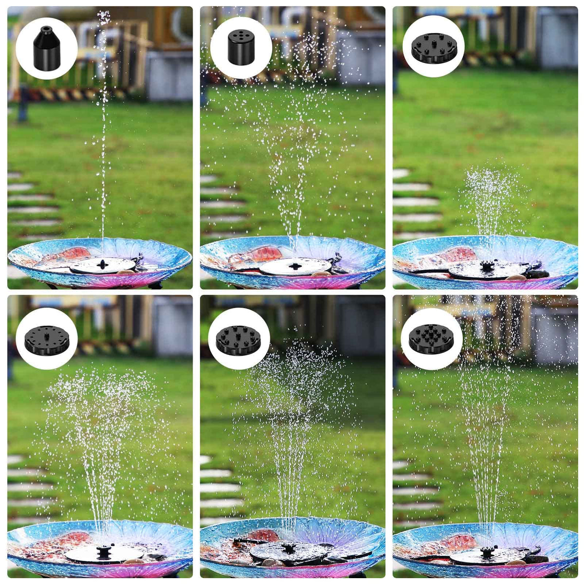 AISITIN eco-friendly solar fountain supports wildlife-friendly spaces