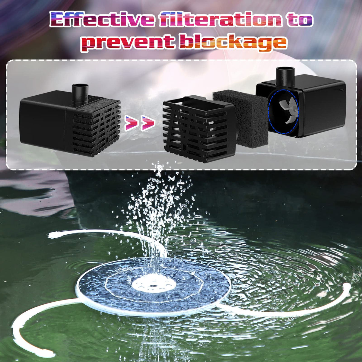 AISITIN eight nozzle styles to customize water patterns