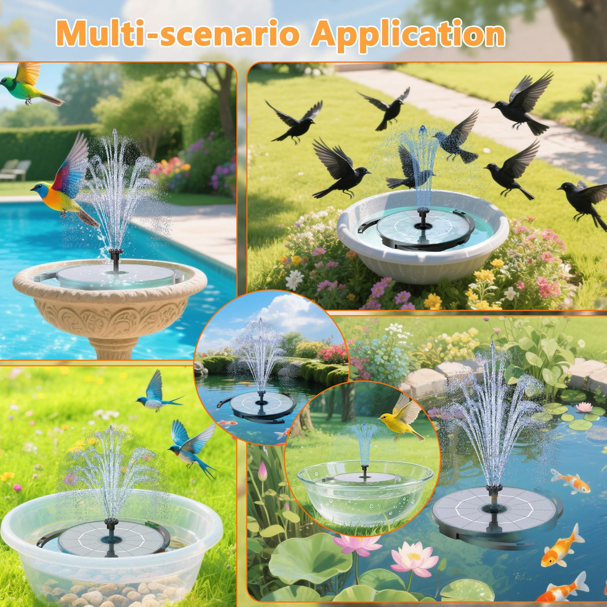 AISITIN extension tube for adjustable spray height in bird baths