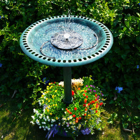 AISITIN garden bird bath decoration adds elegance to courtyards