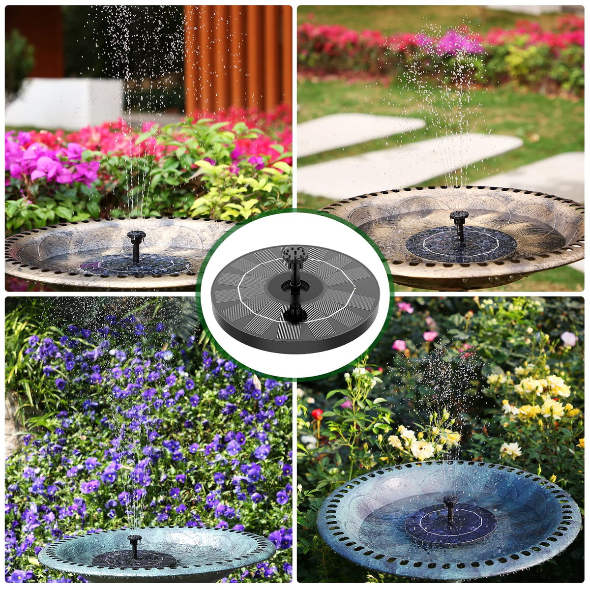 AISITIN garden pond usage highlights easy setup and water aeration benefits.