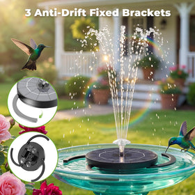 AISITIN hideable fixing brackets centered in a bird bath