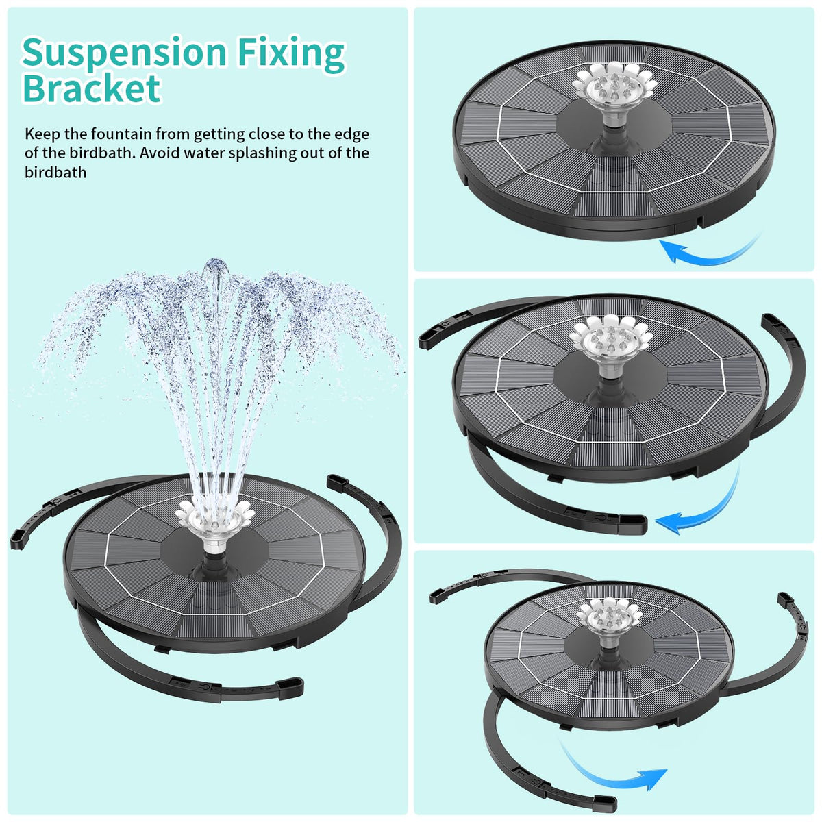 AISITIN eight nozzle patterns offer varied water displays