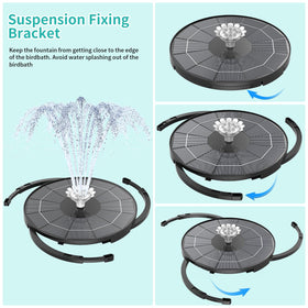 AISITIN eight nozzle patterns offer varied water displays