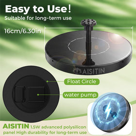 AISITIN outdoor fountain decor enhances garden ambiance.
