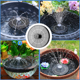AISITIN outdoor setup shows direct sunlight maximizing spray height