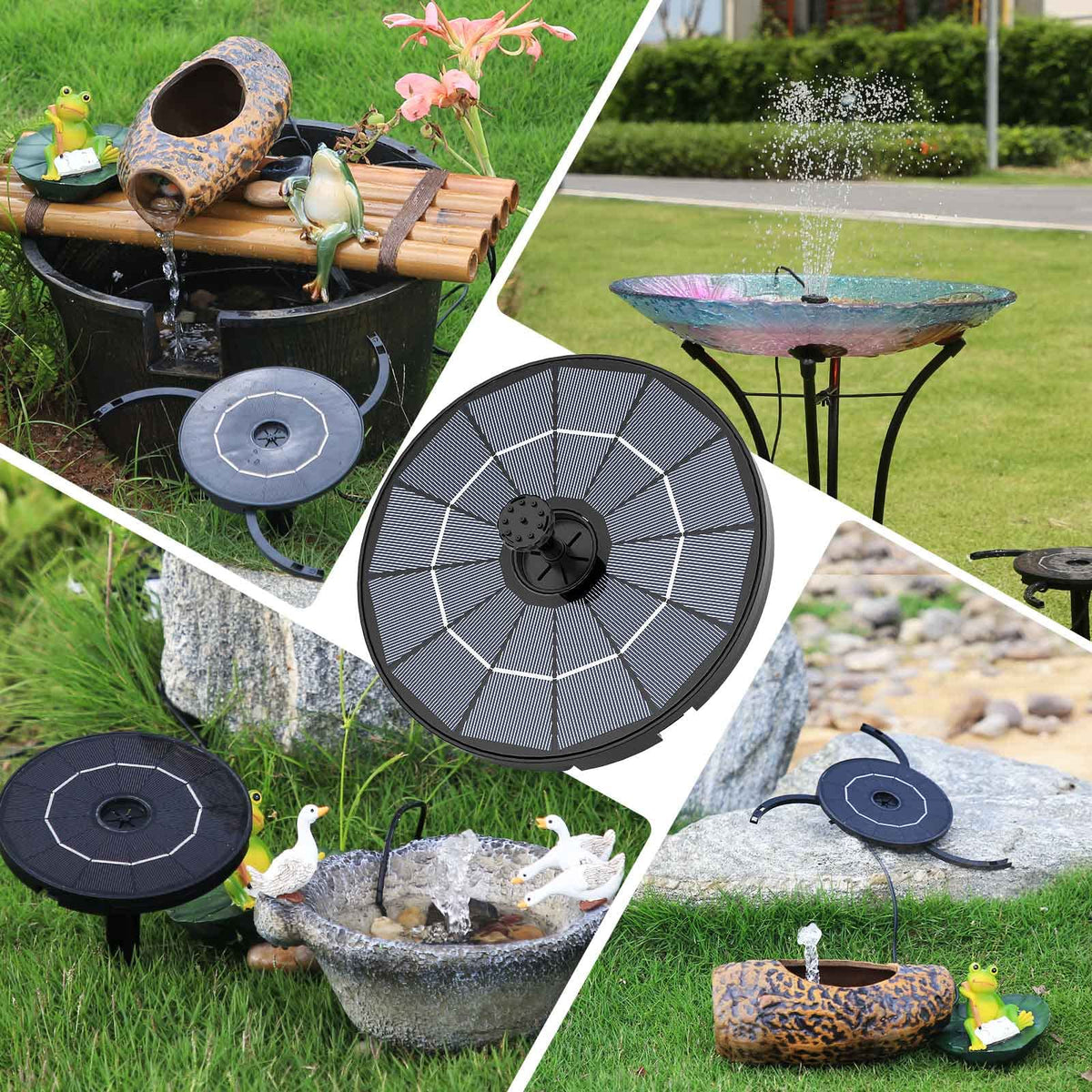 AISITIN outdoor garden pond fountain usage creates ambient sounds