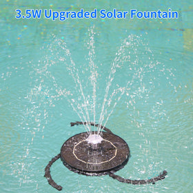 AISITIN pond fountain operates quietly with solar power