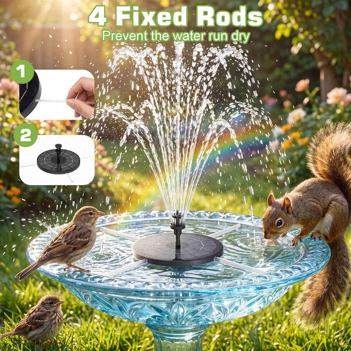 AISITIN six nozzle styles for adjustable water displays