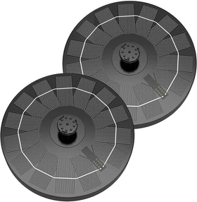 AISITIN solar bird bath fountain with six nozzles for dynamic garden spray.