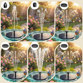 AISITIN fountain uses stabilizing brackets to prevent shifting and splashing
