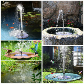 AISITIN fountain is powered without external electricity for easy setup.