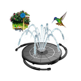 AISITIN solar fountain pump with 3.5W panel for quick water circulation in bird baths.