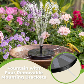AISITIN solar pump activates in seconds under sun for quick fountain setup