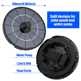 AISITIN solar panel and pump connection shows easy outdoor wiring