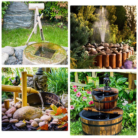 AISITIN solar water pump six-nozzles display highlighting customization options