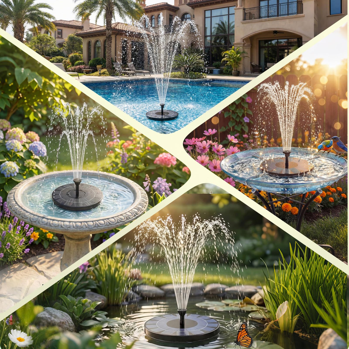AISITIN versatile fountain for ponds pools aquariums and outdoor features.