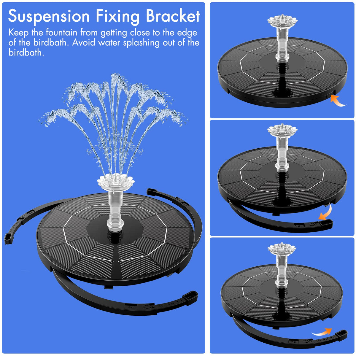 AISITIN water feature setup suitable for gardens and ponds