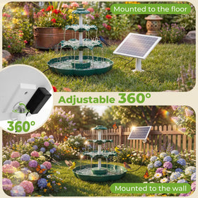AISITIN 9 water streams create dynamic fountain visuals for yards