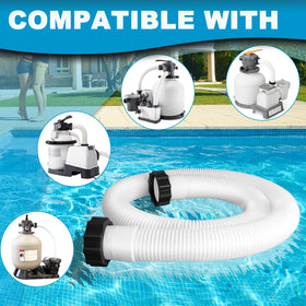 AISunGoo hoses fit most above-ground pool pumps and saltwater systems.