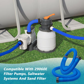 Includes two hoses for easy simultaneous replacement.
