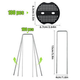 AiTuiTui 100pcs fixing gasket sets keep barriers flush and tear-free.