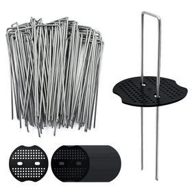 AiTuiTui 6inch landscape staples secure fabric quickly for durable garden groundcover.