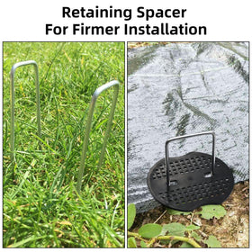 AiTuiTui orchard yard and tent stakes resist wind and maintain ground layout.