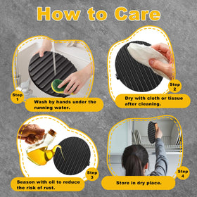 AIVIKI care tip: season the surface to prolong life and flavor