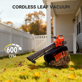 AIVOLT dual 4Ah batteries powering extended lawn care.