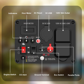 AIVOLT eco-mode display highlighting efficient fuel use during outdoor stays