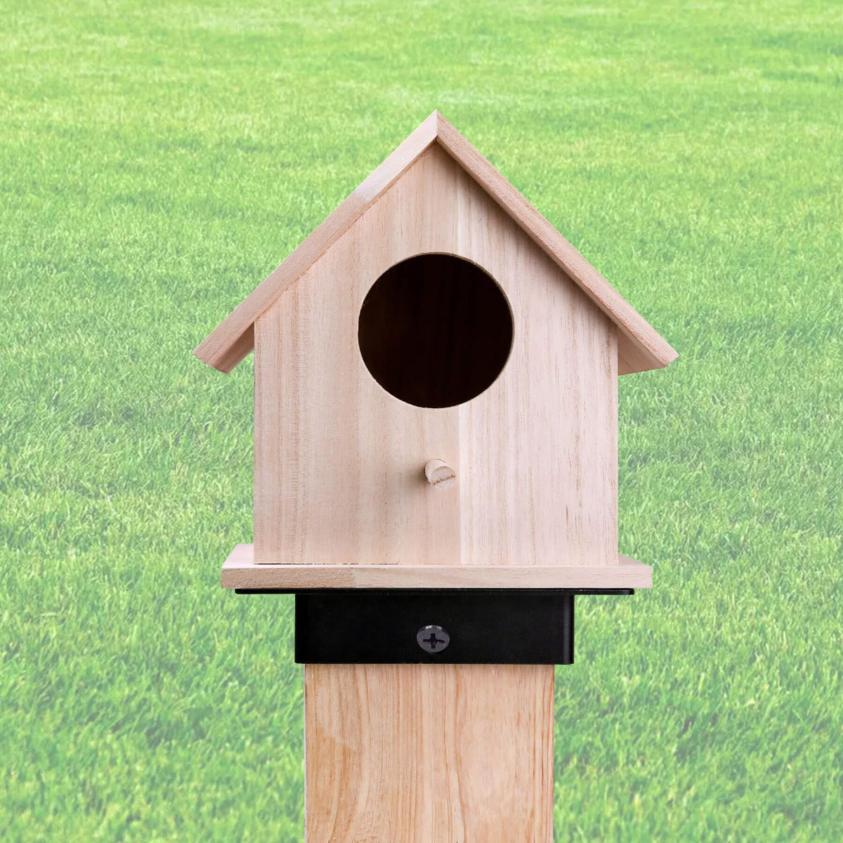 Aiwaiufu mailbox post mount bracket for quick, secure outdoor installation.