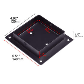 Aiwaiufu metal flange holder with screws for reliable post mounting.