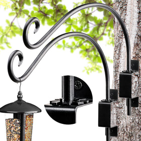 AJART Bird Feeder Hanger Swivel in black for flexible outdoor placement