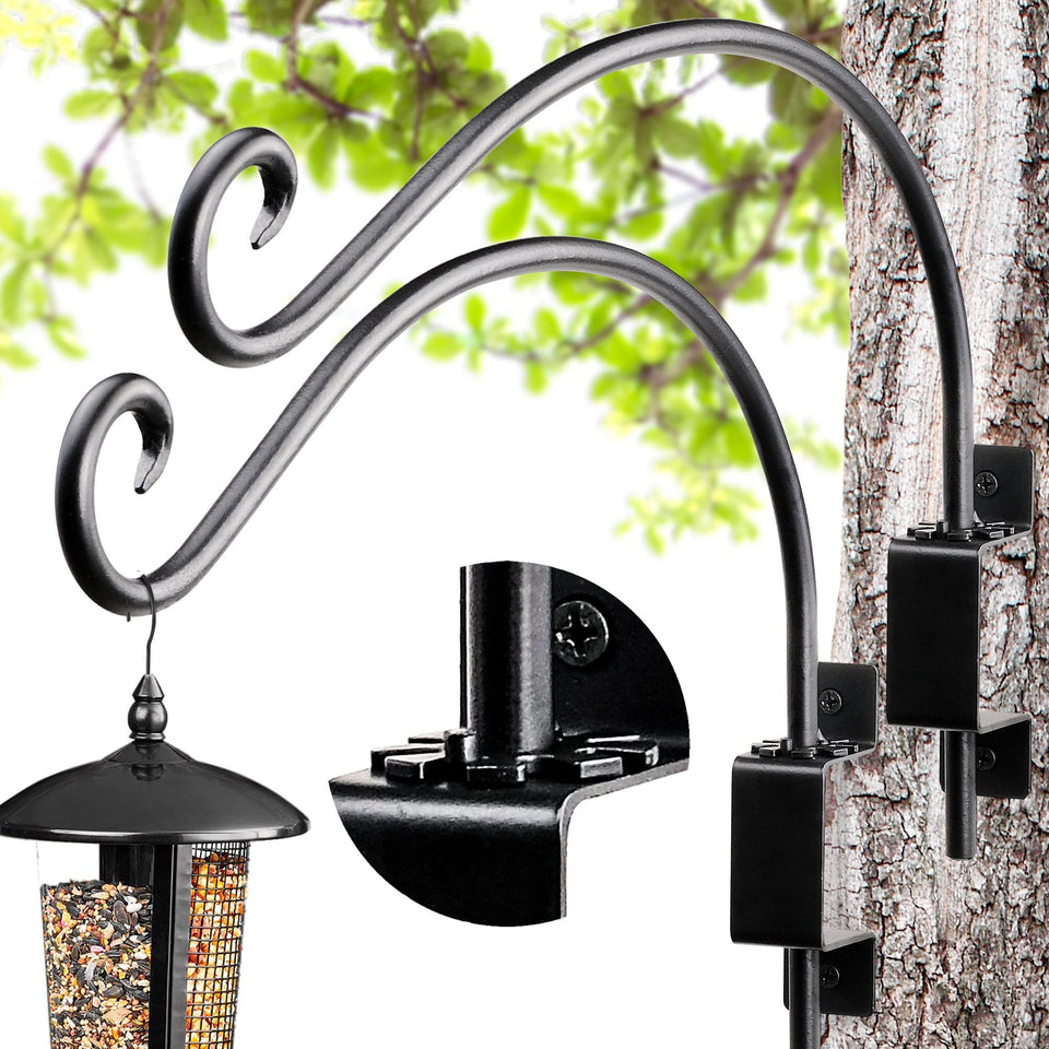 AJART Bird Feeder Hanger Swivel in black for flexible outdoor placement