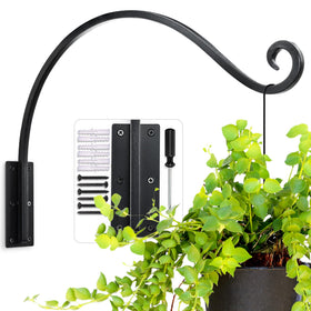 AJART Hanging Plant Hanger front view shows sturdy bracket ready for up to 100 lbs