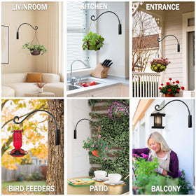 AJART Hanging Plant Hanger outdoor uses for pots, bird feeders, and wind chimes