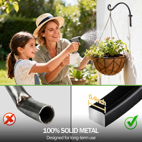 AJART heavy-duty hook supports up to 50 pounds for large pots.