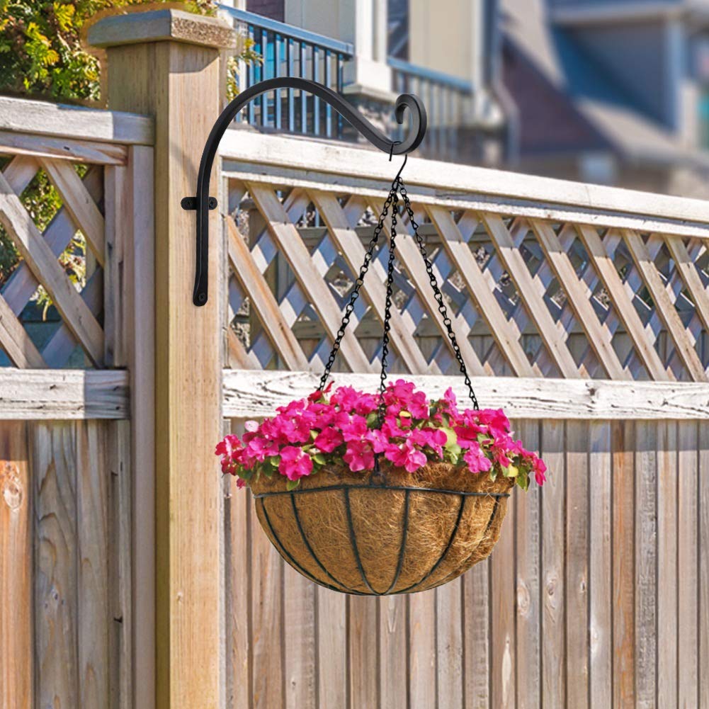 AJART hanging basket and bird feeder setup with ample clearance