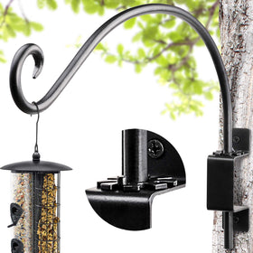 AJART outdoor swivel plant hanger assembly demonstrates versatile garden décor and sturdy support.