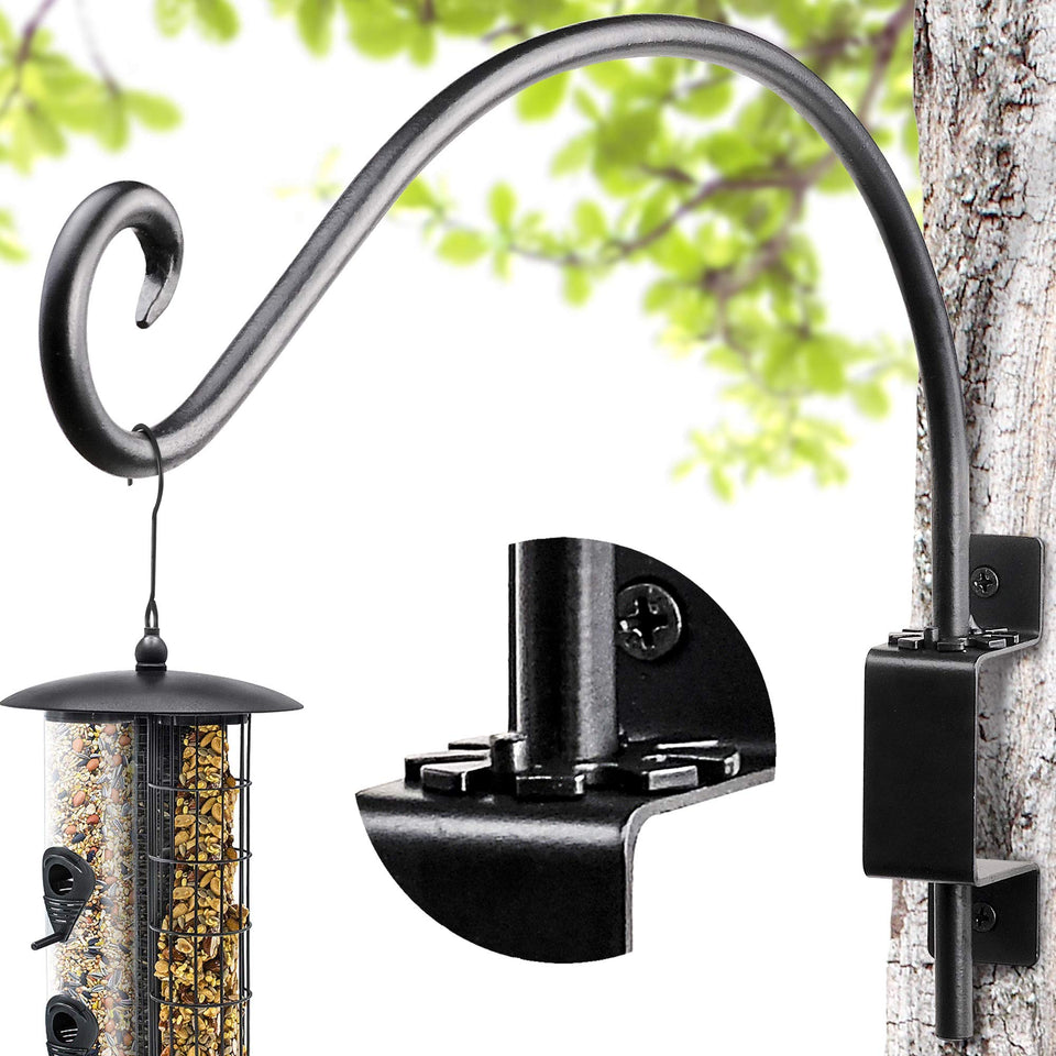 AJART outdoor swivel plant hanger assembly demonstrates versatile garden décor and sturdy support.
