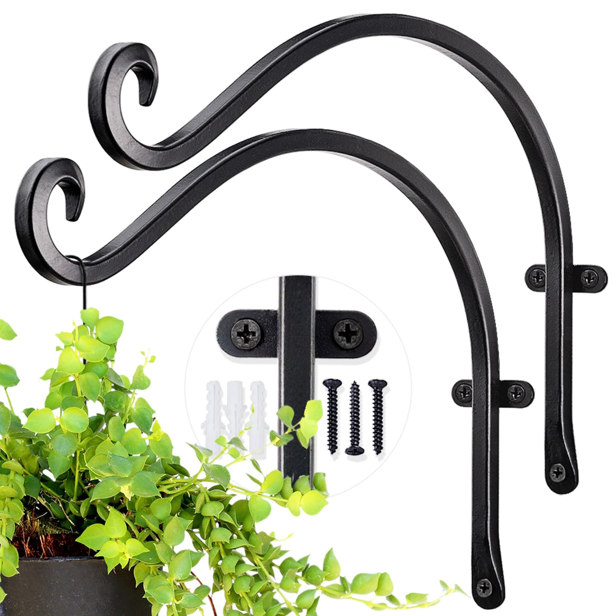 AJART two-pack wall hooks ideal for balconies and patios