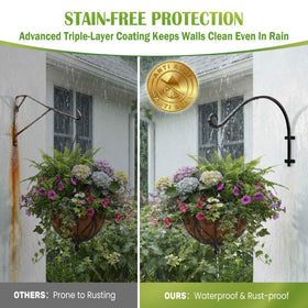 AJART wall-mount bracket keeps bird feeders steady.
