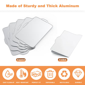 AJinTeby liners suitable for camping and picnic barbecues with less cleanup.