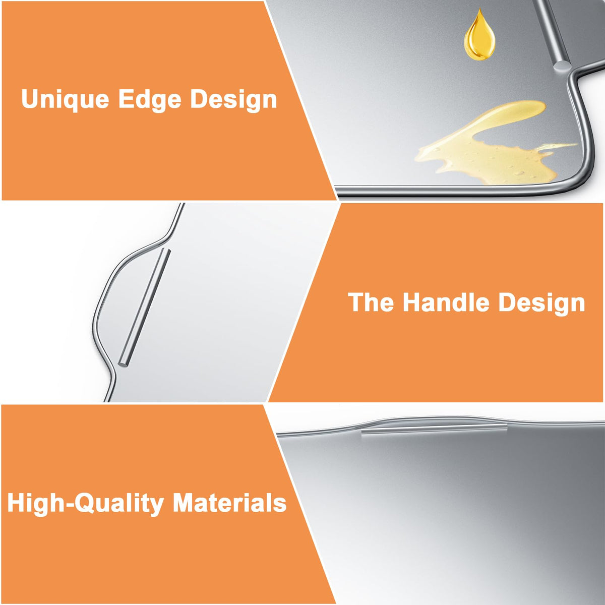 No-wash design with easy-pour handle for quick grease disposal.