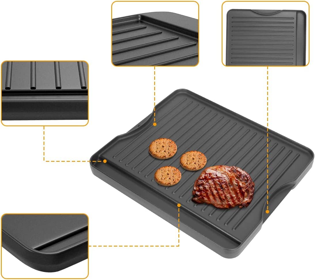 AJinTeby griddle versatile for indoor and outdoor cooking setups