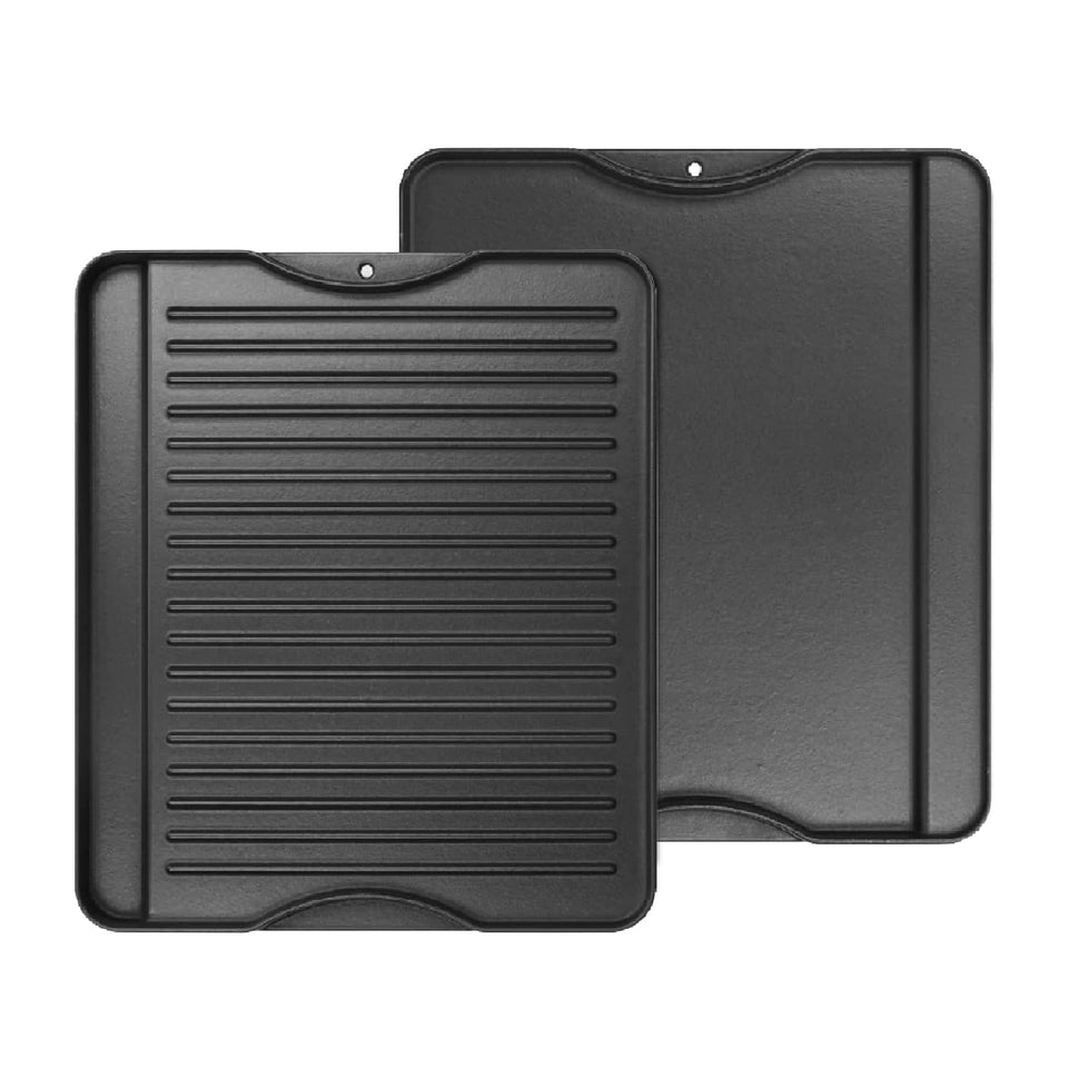 AJinTeby reversible griddle smooth side ideal for eggs and pancakes on a stovetop