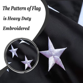 AJJSUE patriotic outdoor flag for thoughtful display at events and memorials.